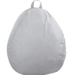 Pouf poire déhoussable en polyester BANANAIR 80 x 70 cm gris