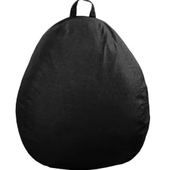 Pouf poire déhoussable en polyester BANANAIR 80 x 70 cm noir