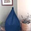 Pouf poire Easy for life ⌀53 x H.110 cm bleu
