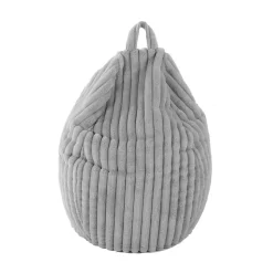 Pouf poire en velours côtelé gris ∅75 x H.100cm