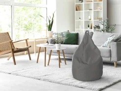 Pouf poire gris ⌀75 x H.120 cm Easy for life