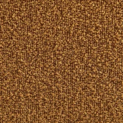 Pouf. repose-pieds pour chauffeuse Sokol bouclette texturée moutarde - Sokol