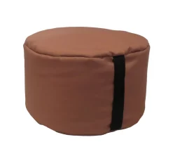 Pouf rond Easy for life ⌀48 x H.27 cm orange terracotta