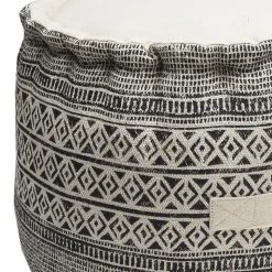 Pouf rond imprimé Africa Ø40 x H.30cm Deco&co