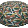 Pouf rond souple Ornami L.60 x H.40 cm multicouleurs