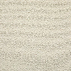 Pouf Sevi en bouclette 41x35cm blanc - Atmosphera
