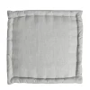 Pouf Soan Chambray JBY Creation gris l.40 x H.30 cm