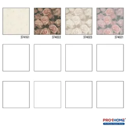 Profhome 374161-GU Papier peint ton-sur ton légèrement texturé brillant 5,33 m2