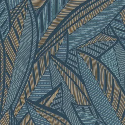 Profhome 399335-GU Papier peint à motifs graphiques légèrement texturé satiné 5,33 m2