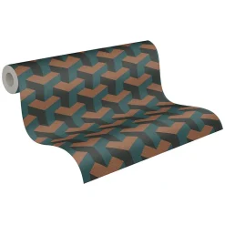 Profhome 781502-GU Papier peint 3D texturé subtilement chatoyant 5,33 m2