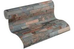 Profhome 355823-GU Papier peint aspect pierre carrelage légèrement texturé mat 5,33 m2