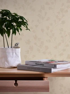 Profhome 387475-GU Papier peint floral légèrement texturé mat 5,33 m2
