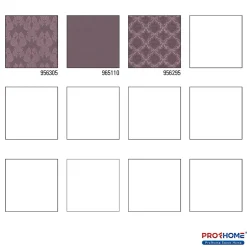 Profhome 956305-GU Papier peint aspect textile texturé mat 5,33 m2