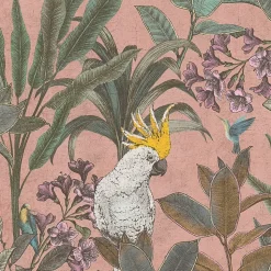 Profhome 397481-GU Papier peint moitf d'oiseaux légèrement texturé mat 5,33 m2
