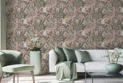 Profhome 397481-GU Papier peint moitf d'oiseaux légèrement texturé mat 5,33 m2