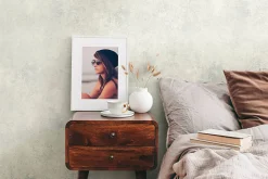 Profhome 388329-GU Papier peint aspect crépi légèrement texturé et des accents métalliques 5,33 m2