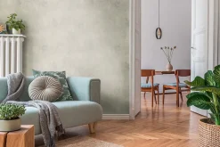 Profhome 388329-GU Papier peint aspect crépi légèrement texturé et des accents métalliques 5,33 m2
