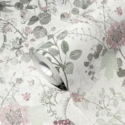 Profhome 388251-GU Papier peint floral texturé mat 5,33 m2