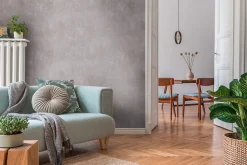Profhome 388328-GU Papier peint aspect crépi légèrement texturé et des accents métalliques 5,33 m2