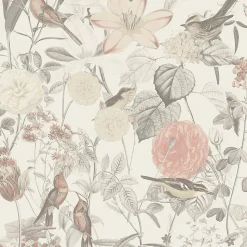 Profhome 372762-GU Papier peint floral lisse mat 5,33 m2
