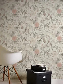 Profhome 372762-GU Papier peint floral lisse mat 5,33 m2