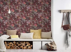 Profhome 381785-GU Papier peint floral lisse mat 5,33 m2