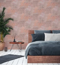 Profhome 378582-GU Papier peint à motifs graphiques légèrement texturé mat 5,33 m2