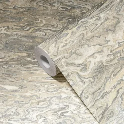 Profhome 383581-GU Papier peint aspect pierre carrelage légèrement texturé satiné 5,33 m2