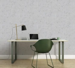 Profhome 393872-GU Papier peint aspect crépi texturé et des accents métalliques 5,33 m2