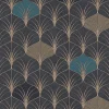 Profhome 374833-GU Papier peint à motifs graphiques lisse subtilement chatoyant 5,33 m2
