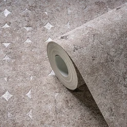 Profhome 396562-GU Papier peint à motifs graphiques texturé et des accents métalliques 5,33 m2