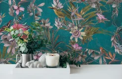 Profhome 381783-GU Papier peint floral lisse mat 5,33 m2