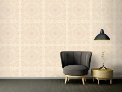 Profhome 370556-GU Papier peint baroque légèrement texturé brillant 7,035 m2