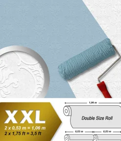 Profhome 354771-GU Papier peint baroque texturé mat 26,5 m2
