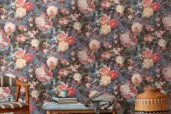 Profhome 388211-GU Papier peint floral légèrement texturé satiné 5,33 m2