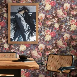 Profhome 388211-GU Papier peint floral légèrement texturé satiné 5,33 m2