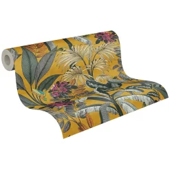 Profhome 387381-GU Papier peint moitf d'oiseaux lisse mat 5,33 m2
