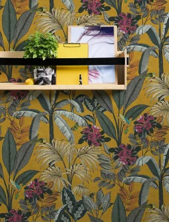 Profhome 387381-GU Papier peint moitf d'oiseaux lisse mat 5,33 m2