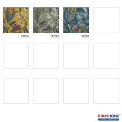 Profhome 387381-GU Papier peint moitf d'oiseaux lisse mat 5,33 m2