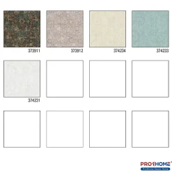 Profhome 373911-GU Papier peint à motifs graphiques légèrement texturé subtilement chatoyant 5,33 m2
