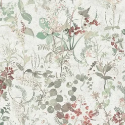 Profhome 388252-GU Papier peint floral texturé mat 5,33 m2
