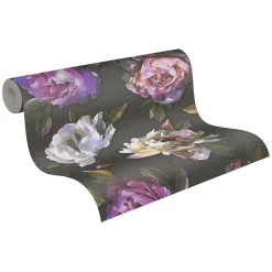 Profhome 396091-GU Papier peint floral légèrement texturé mat 5,33 m2