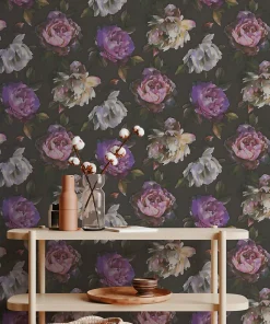 Profhome 396091-GU Papier peint floral légèrement texturé mat 5,33 m2