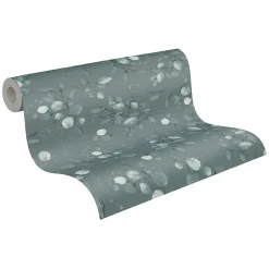 Profhome 397683-GU Papier peint style country lisse et des accents métalliques 5,33 m2
