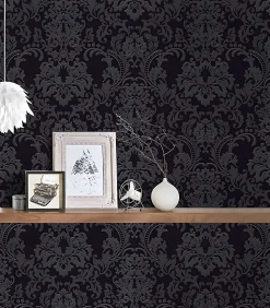 Profhome 361663-GU Papier peint baroque texturé subtilement chatoyant 5,33 m2