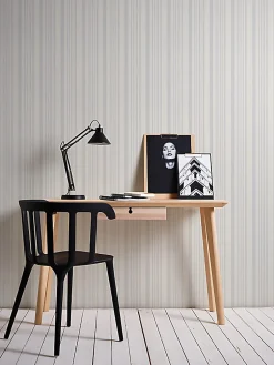 Profhome 581310-GU Papier peint à rayures légèrement texturé mat 26,5 m2