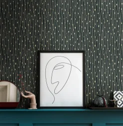 Profhome 388224-GU Papier peint à rayures légèrement texturé subtilement scintillant 5,33 m2