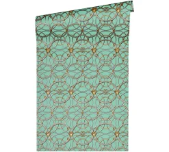 Profhome 370497-GU Papier peint baroque lisse subtilement chatoyant 7,035 m2