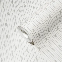 Profhome 388221-GU Papier peint à rayures légèrement texturé subtilement scintillant 5,33 m2