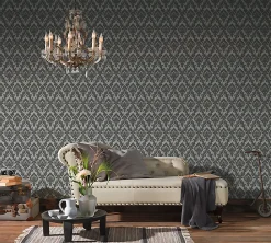 Profhome 335823-GU Papier peint baroque légèrement texturé mat 5,22 m2
